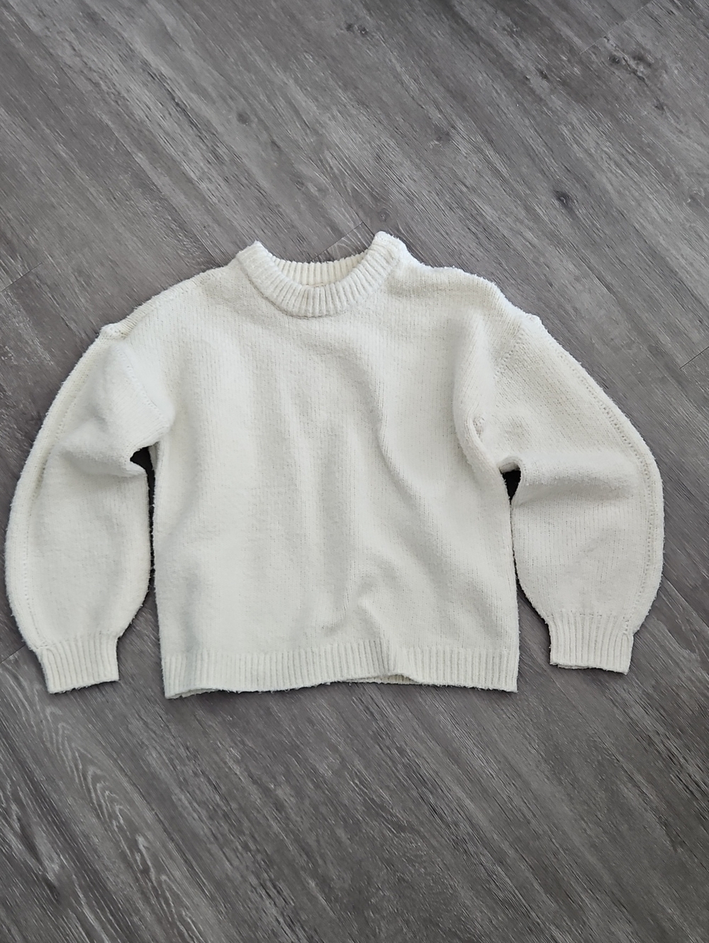 Cream Crewneck Women's Sweater - Classic Cozy Knit